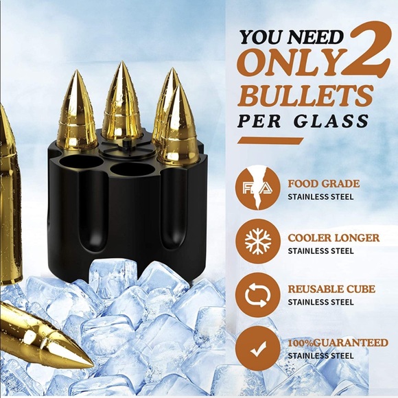 Unique Bullet Whiskey Stones (Perfect gift) - Picture 5 of 7